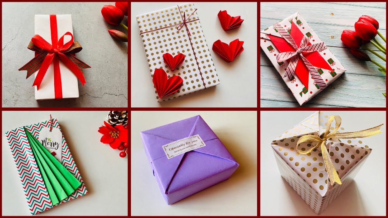6 Elegant Gift Wrapping | Easy Gift Wrap Ideas | How to Wrap a Gift #giftwrap