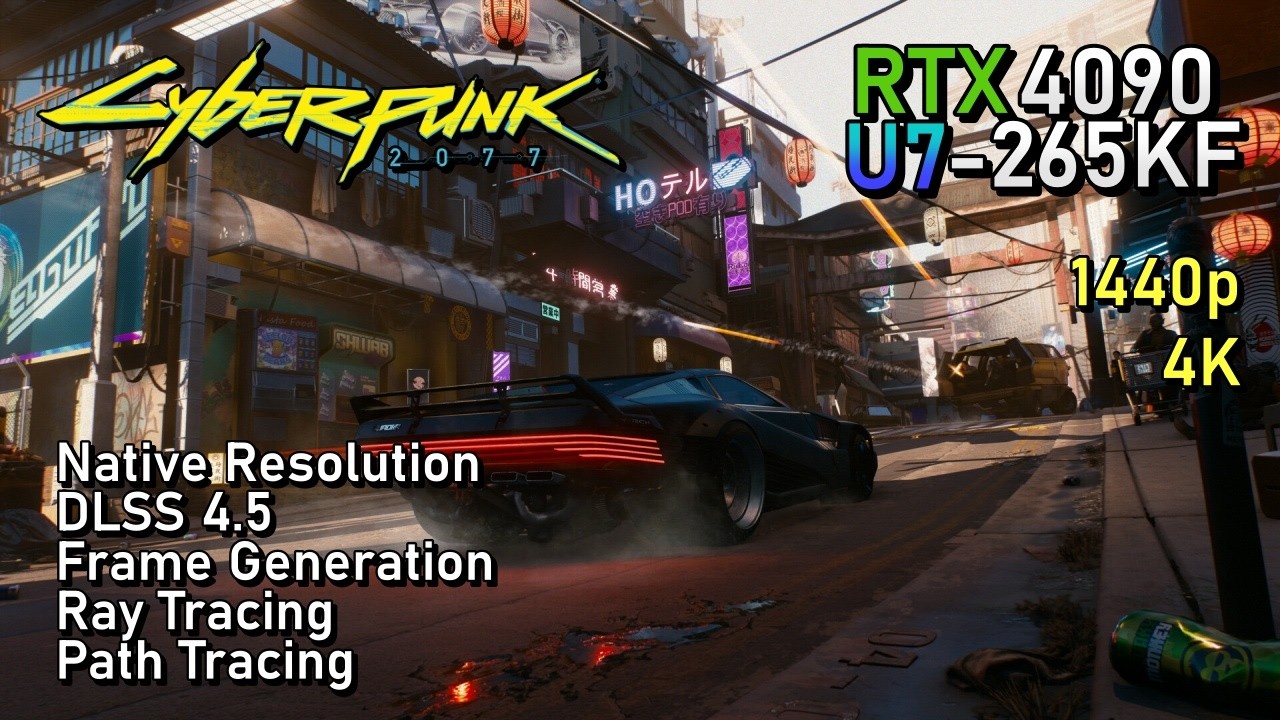 Cyberpunk 2077 RTX 4090 - 1440p | 4K (DLSS 4.5, Path Tracing and more)