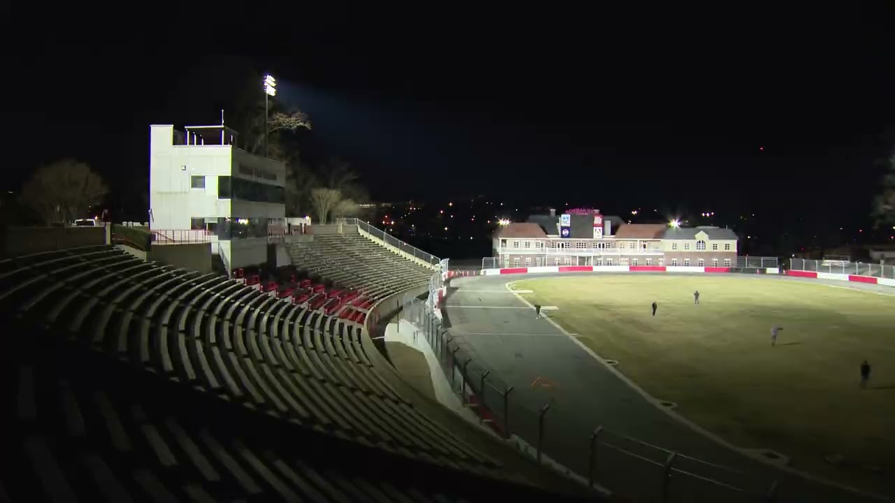 BOWMAN GRAY HAS NEW MUSCO LED LIGHTING FOR THE CLASH - AND THEY TURNED THEM ON TODAY!