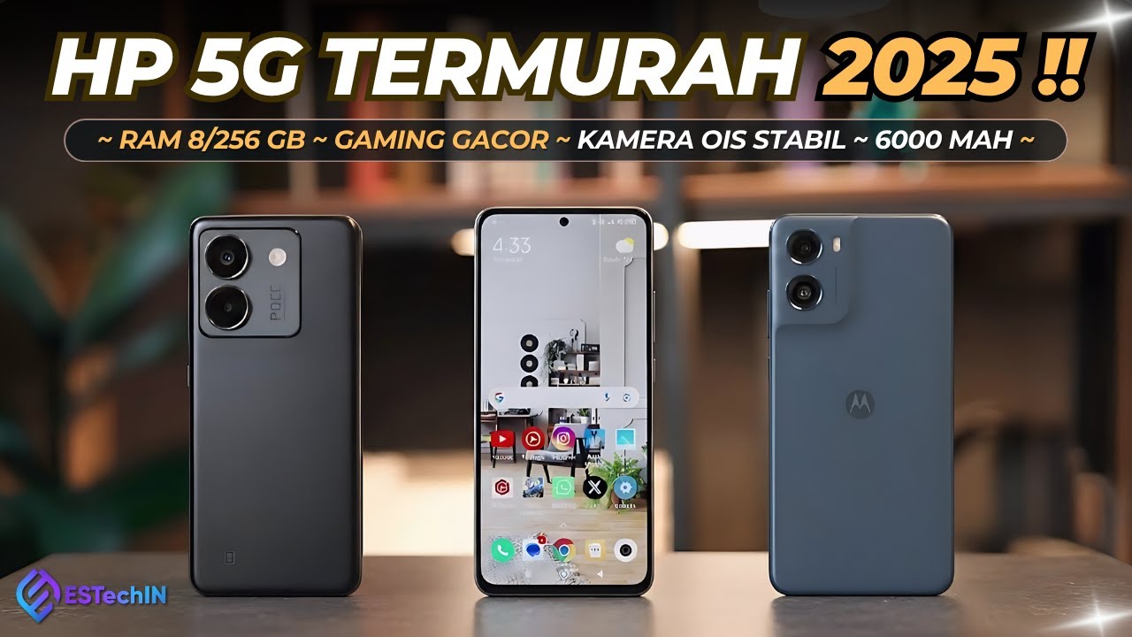 7 Rekomendasi HP 5G TERMURAH DI INDONESIA 2025 Harga 1-2 Jutaan!