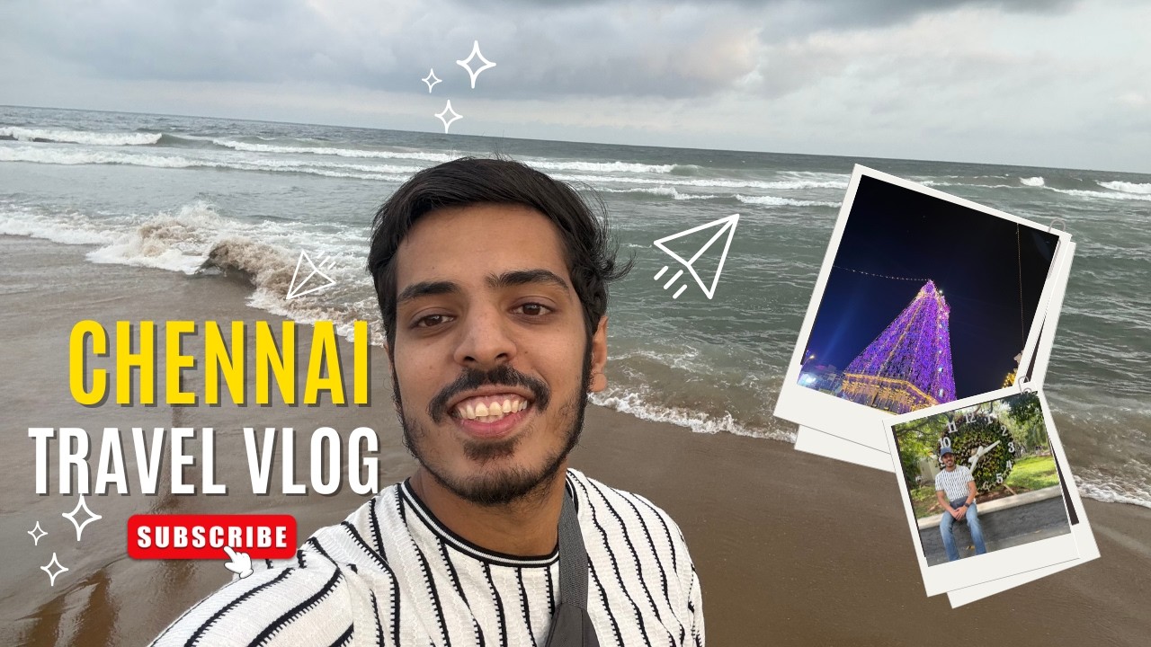 Chennai in One Day | Pune to Chennai Solo Travel Vlog (Full Itinerary)