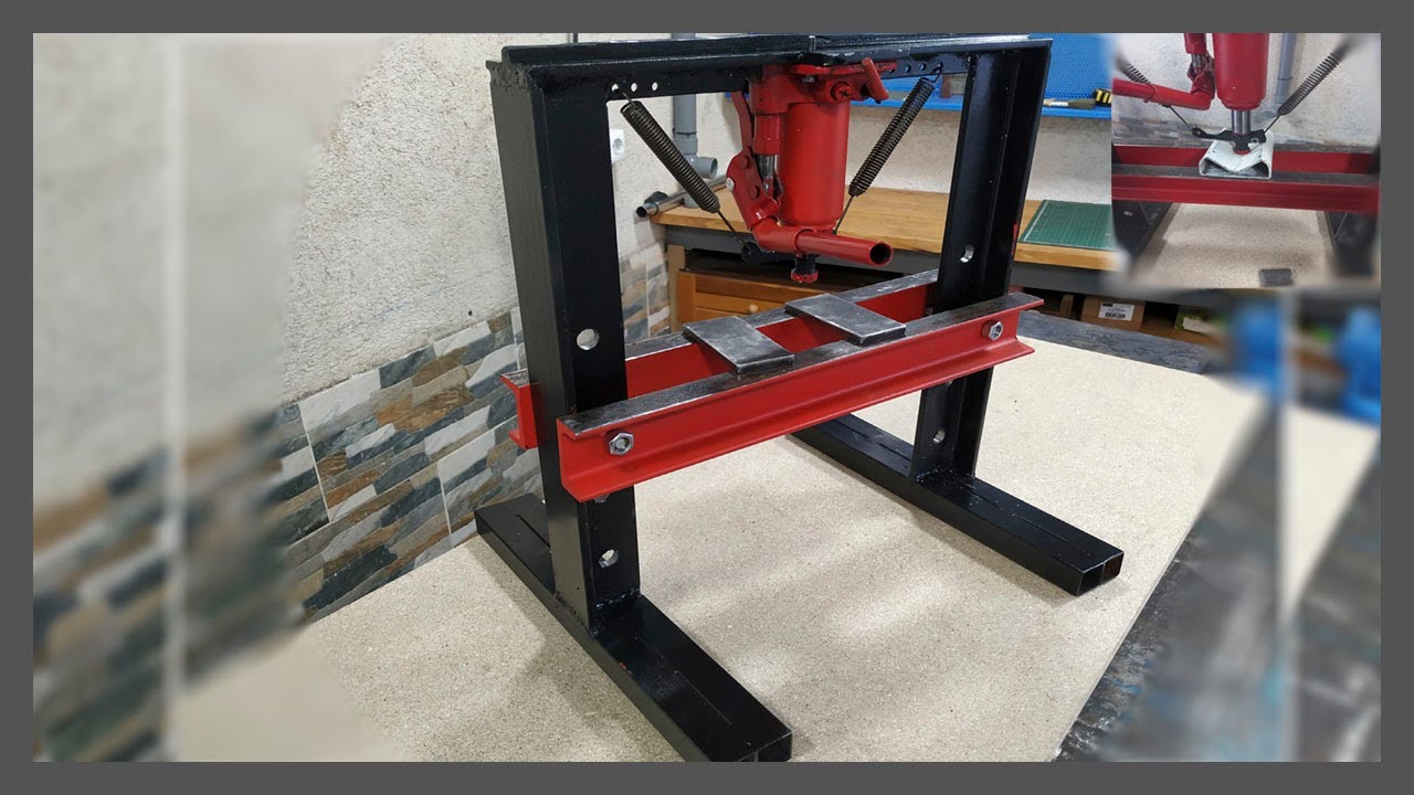 Cómo hacer una prensa hidráulica casera de 2 toneladas | DIY para talleres pequeños