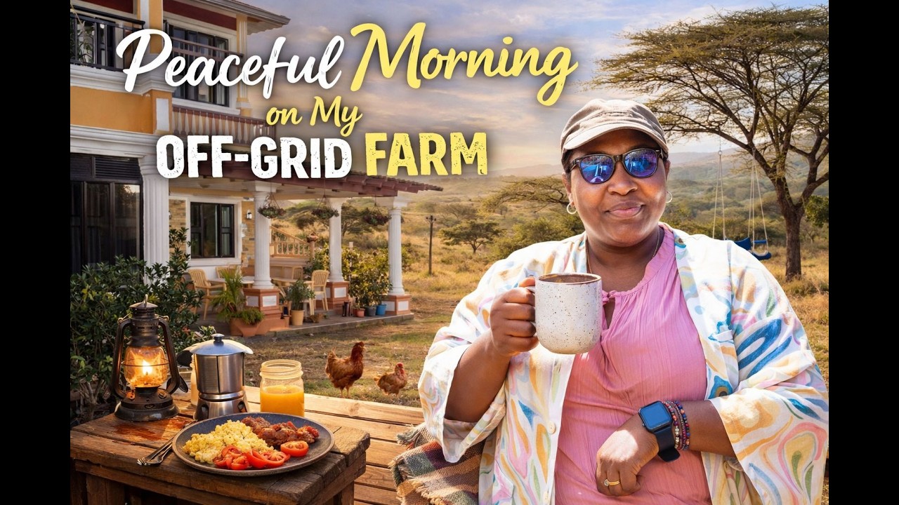 Peaceful morning in our off-grid farm in Kajiado| Slow living in a Countryside farm| cooking