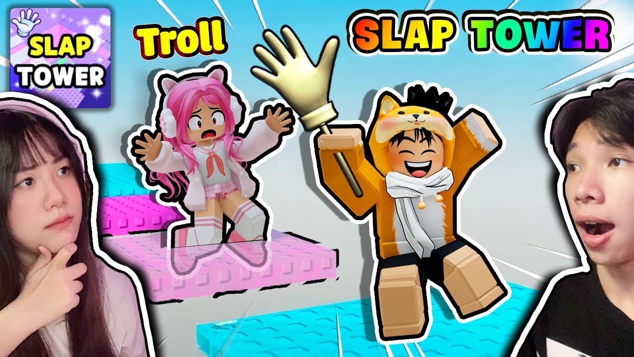 High And Kemy Challenge Parkour And Get Trolled By Fans For Depression In Slap Tower Roblox 😜😭