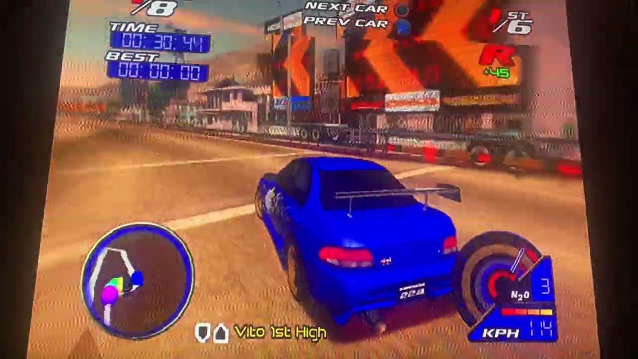 Juiced, PAL Version, Vito, Subaru Impreza 22B STi, Class 6 Championship 6/10 🏆 🏁