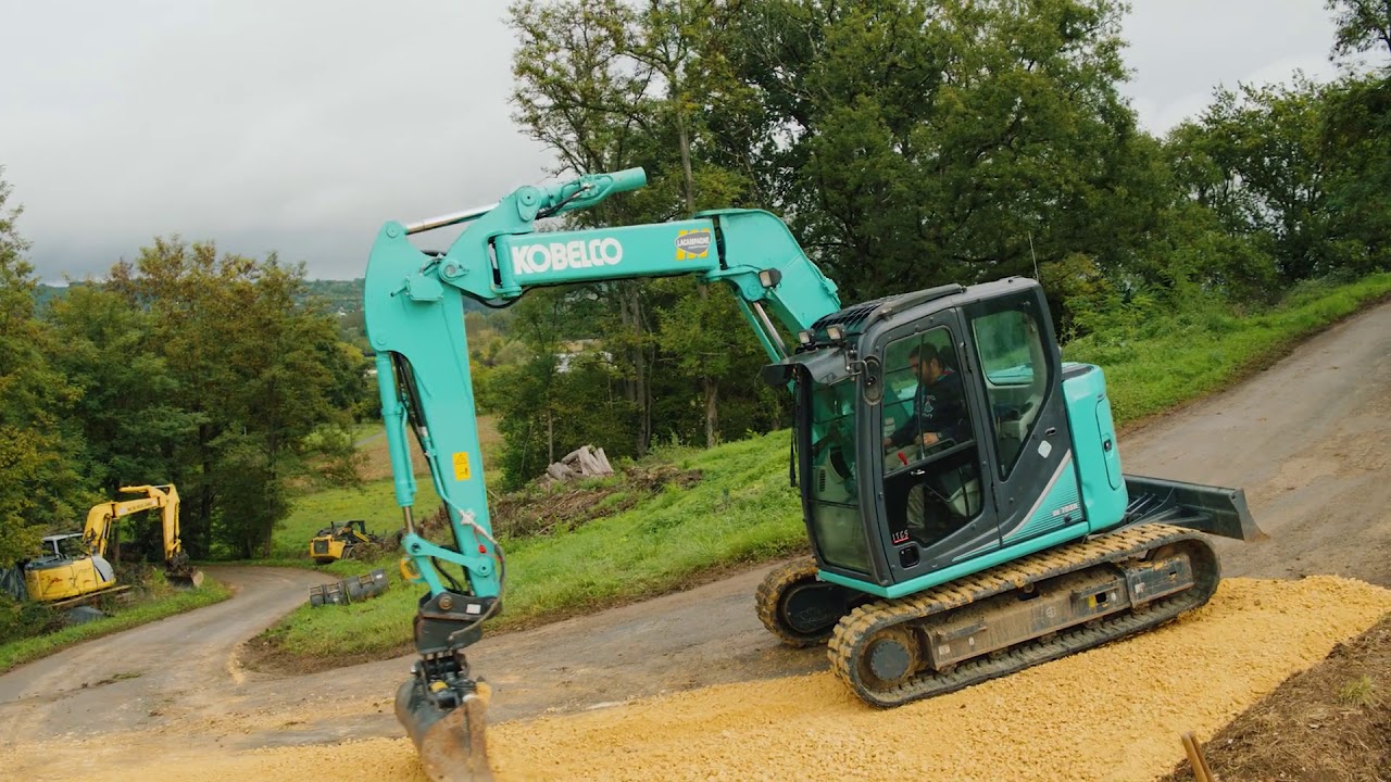 Kobelco SK75 Side Drain