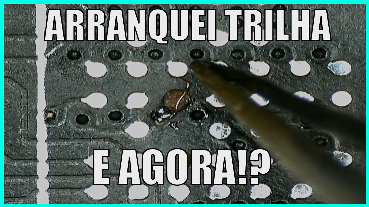 Como recuperar trilhas rompidas EM BAIXO DE BGA, CHIPSET ETC