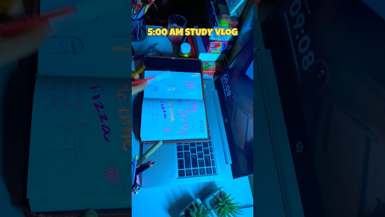 5:00 AM Study Vlog | Study Motivation | Study With Me #exams #study #minivlog #education #vlog