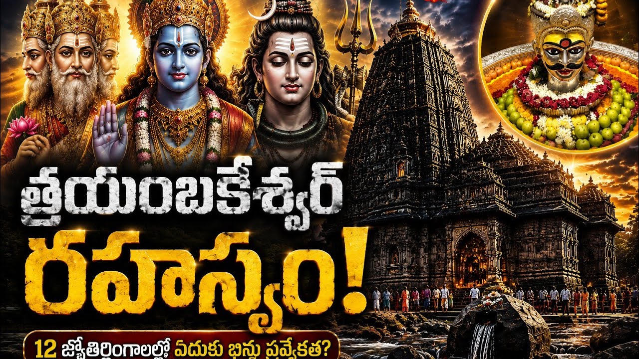 Trimbakeshwar Jyotirlingam Rahasyam | 12 Jyotirlingallo Enduku Bhinnam? | Godavari Janmasthalam