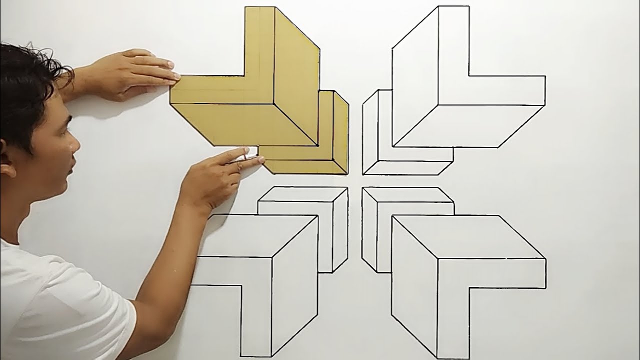 GAMBAR DINDING 3D || OPTICAL ILLUSION | GREAT FOR INTERIOR DESIGN || WALL ART PAINTING DECORATION