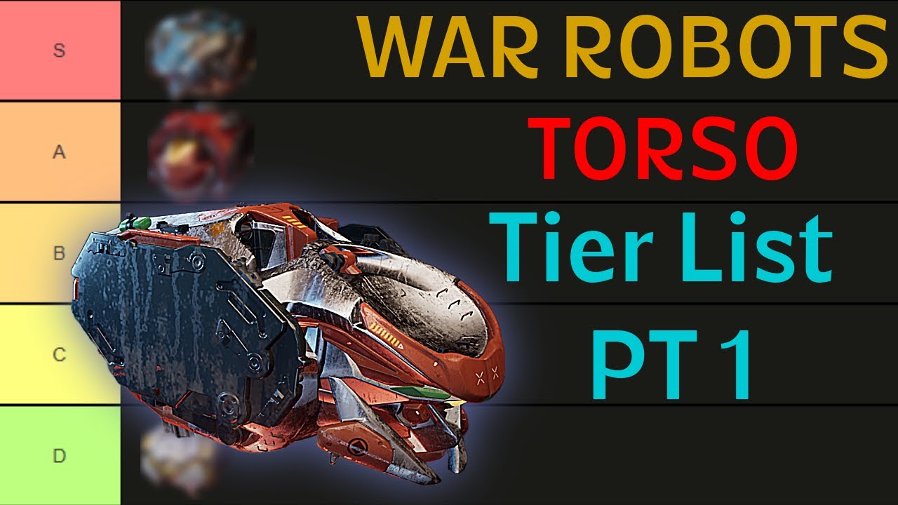 War Robots Frontiers Tier List PT 1 Common Torsos | Build Guide Tips and Tricks