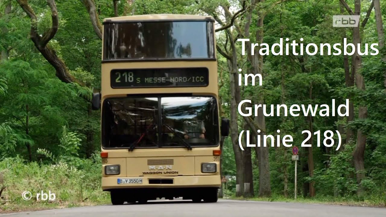 Der Traditionsbus im BVG Einsatz auf einer der schönsten Straßen Berlins - Die Havelchaussee
