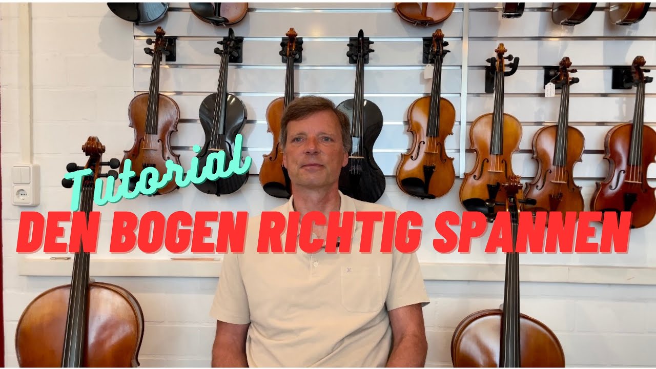 Tutorial: Bogen f&uuml;r Geige/Bratsche/Cello richtig spannen