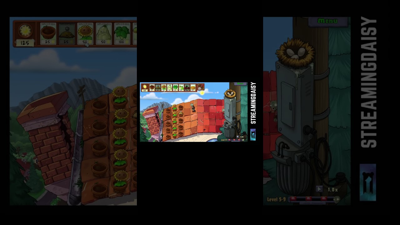 PvZ Replanted Shorts | Roof | Level 5 - 9 | Part 1