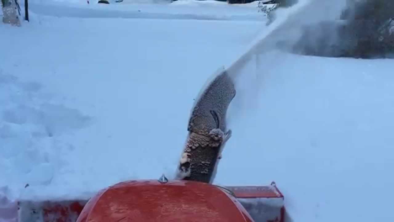 Kubota BX25 with Snow Blower attachment. Video 2.