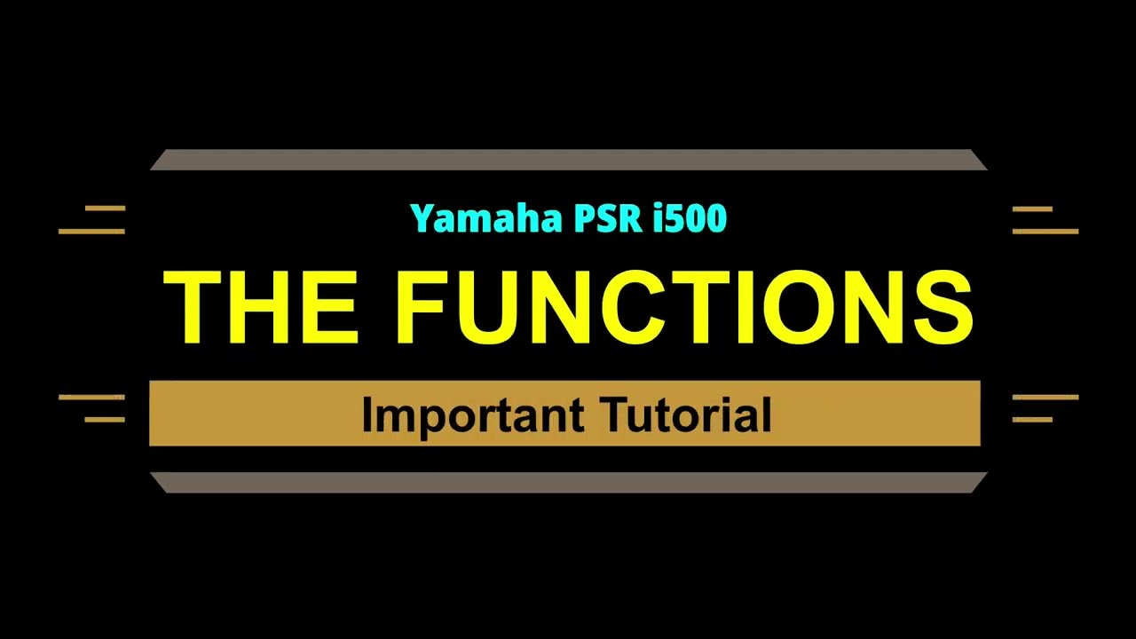 Yamaha PSRi500 Functions | Everything You Need to Know | Tamil