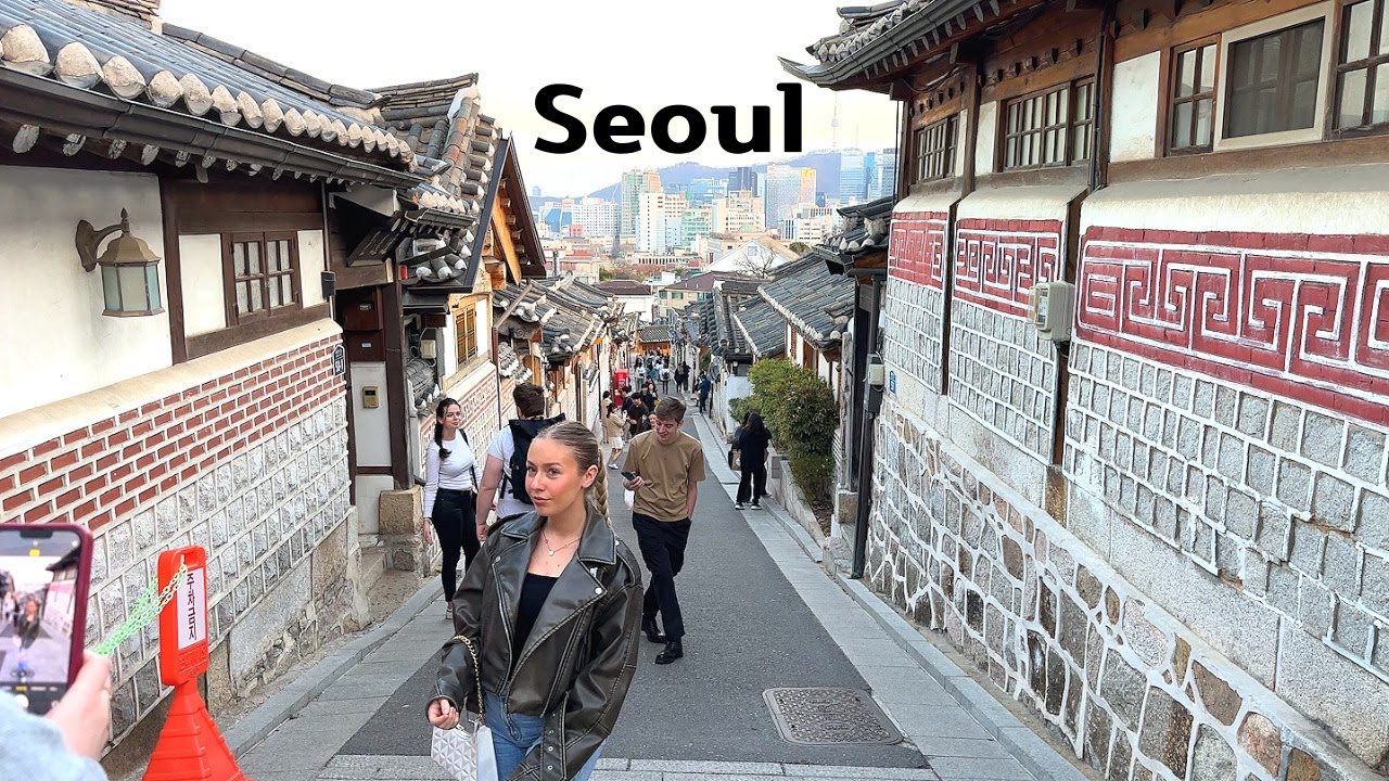 [4K]🇰🇷Сеул, Корея🌺: Прекрасное сочетание традиций и тенденций в Букчоне и Иксондонге💖, 2024 г.