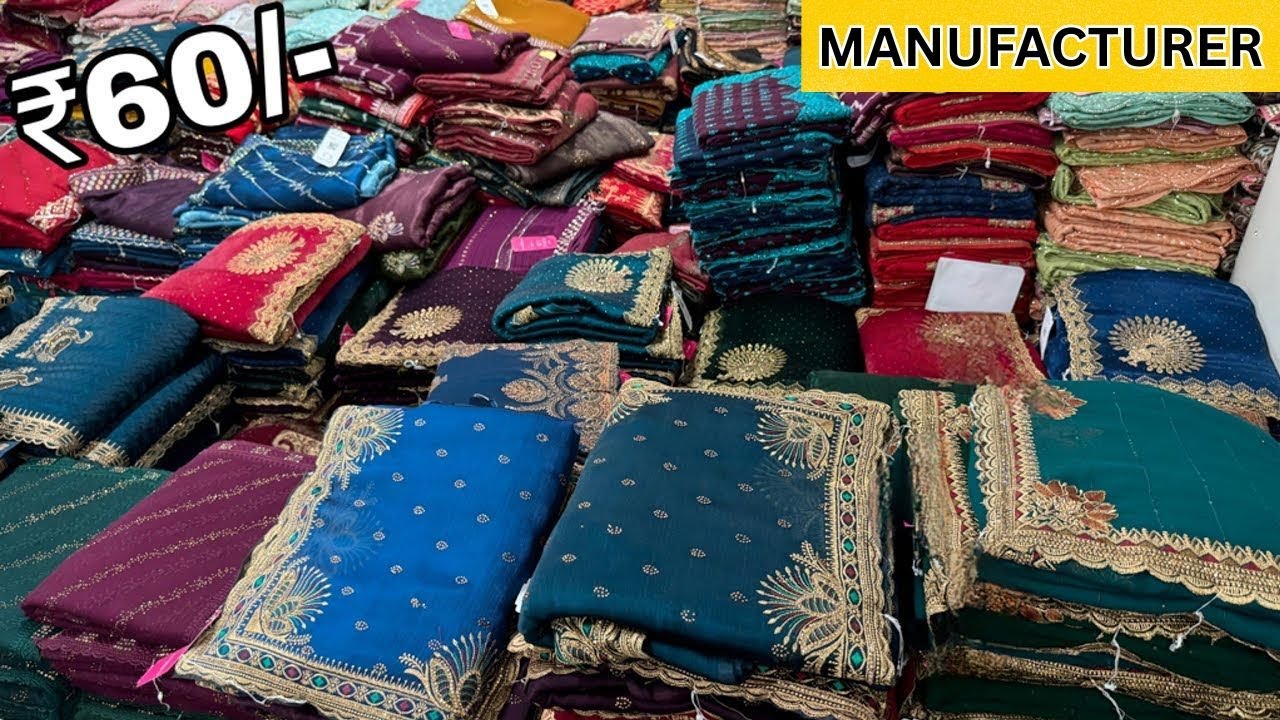 वर्क साड़ियों का ऐसा कलेक्शन जो फैशन में एक नंबर🤩| Trending Fancy Work Saree Collection | Work Saree