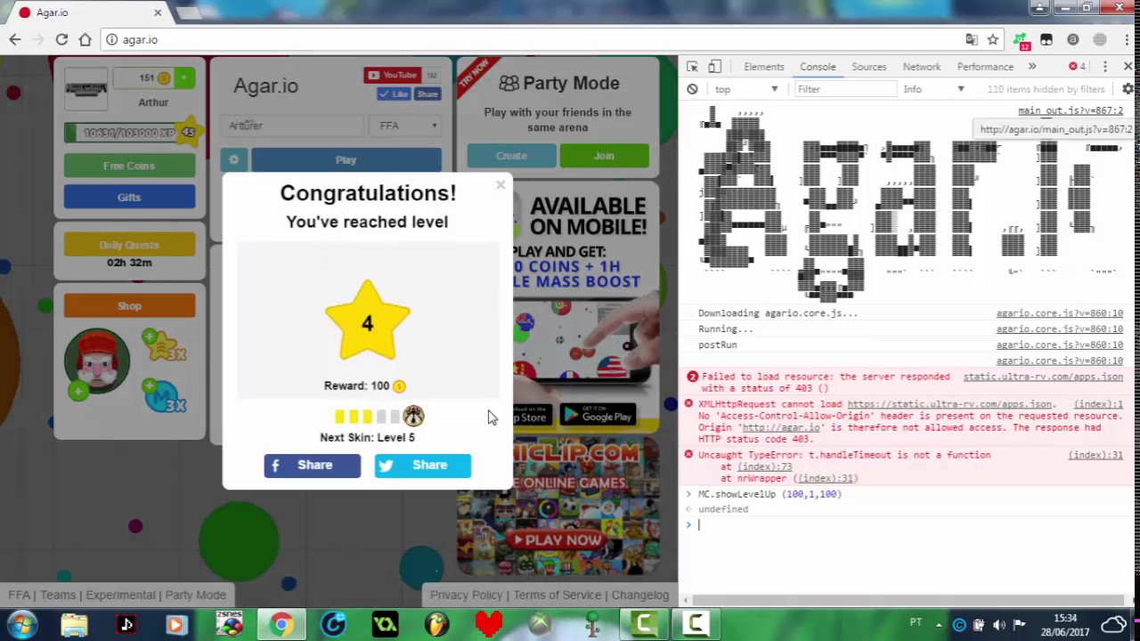Agar io How to Get Level 100! No Hack! No Download!