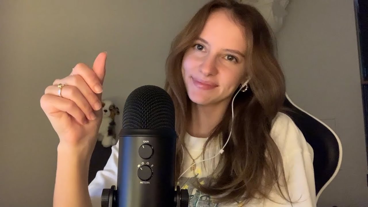 ASMR latex glove hand sounds CUSTOM (with lotion and oil, mouth sounds + visual triggers) ☁️💤