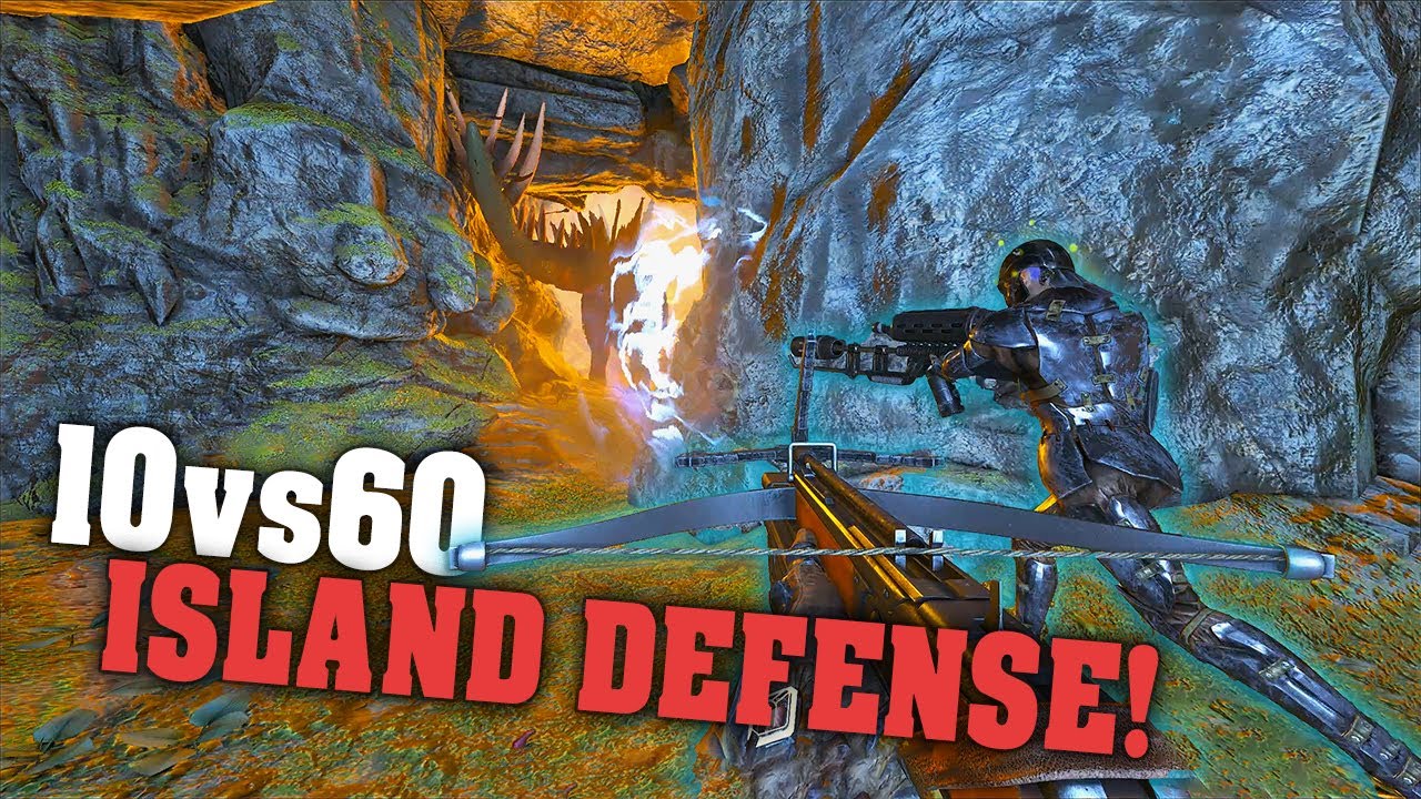 Defending Our Island Against All Odds! 10vs60 | Ark PVP Official E#46
