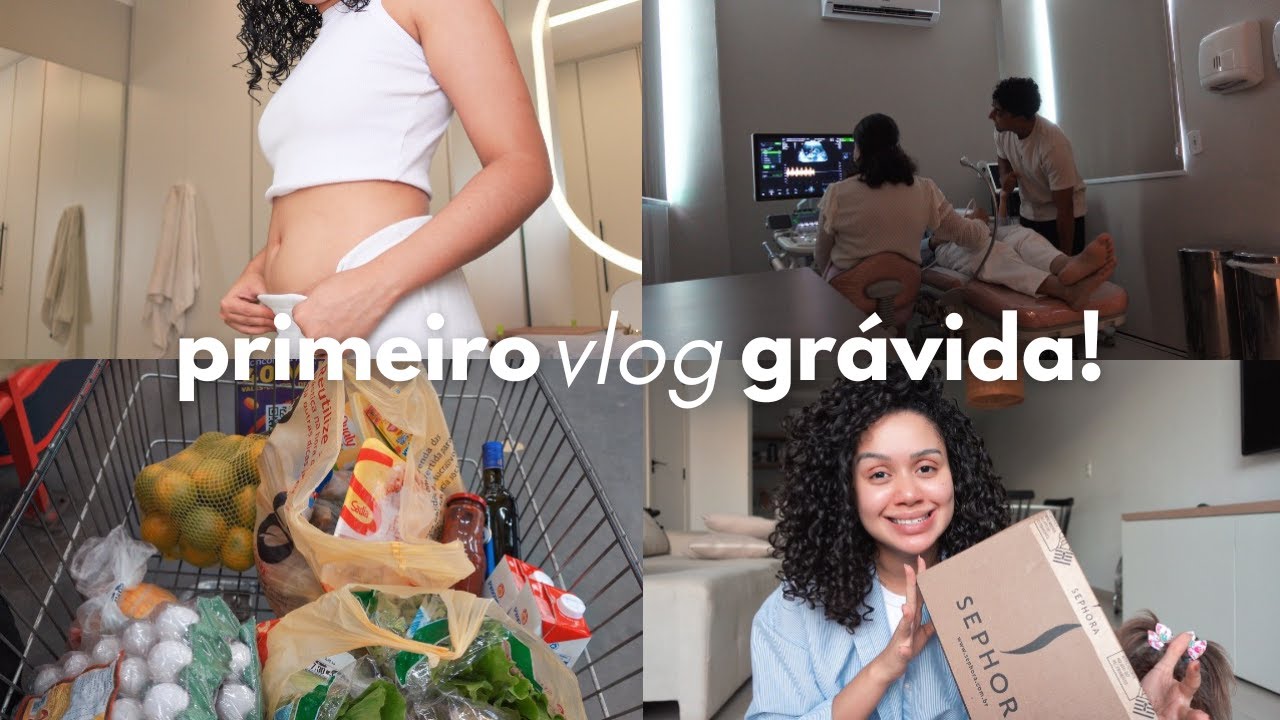 UM DIA COMIGO *GRAVIDINHA* | vimos o bebê, compras de comida, chegou sephora & sintomas fortes...