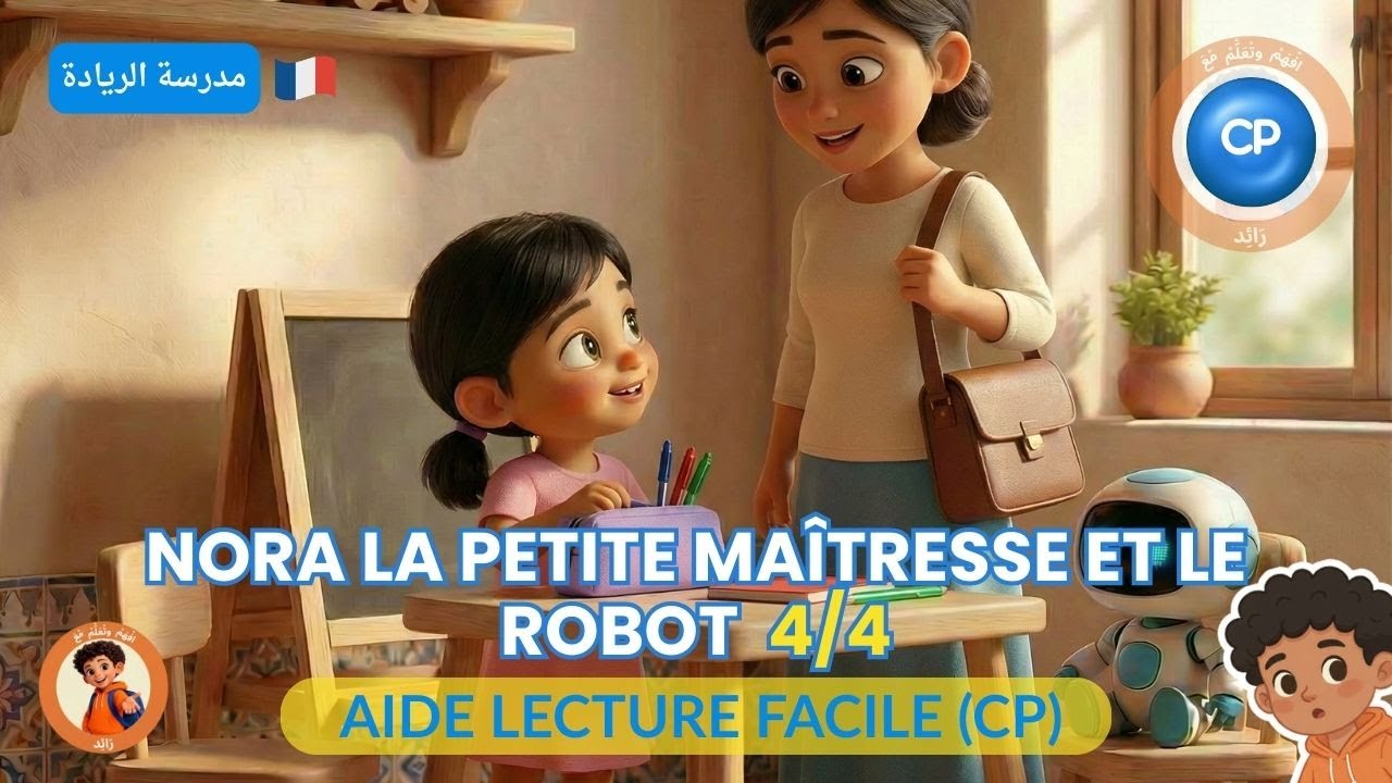 Nora la petite maîtresse et le Robot 4/4 🤖 | Aider votre Enfant à Lire (CP) - مدرسة الريادة