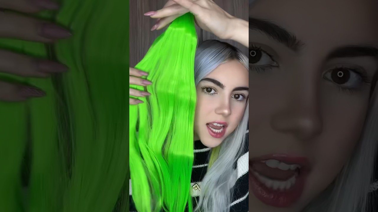 Extensiones VERDES😳😍
