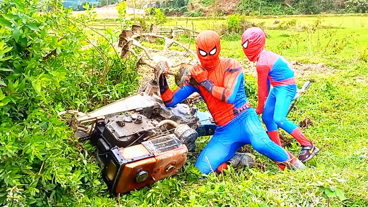 Spider Man | Tổng Hợp Một ngày bình thường quay máy cày của người nhện (spider-man in real life)VTQN