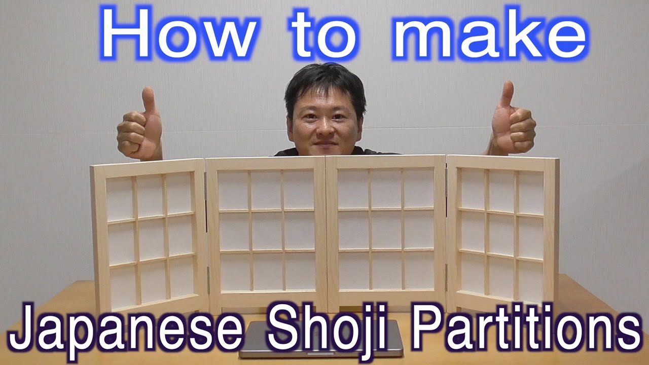 Japanese woodworking projects // Shoji partitions // DIY // Samurai woodworker joinery in Japan