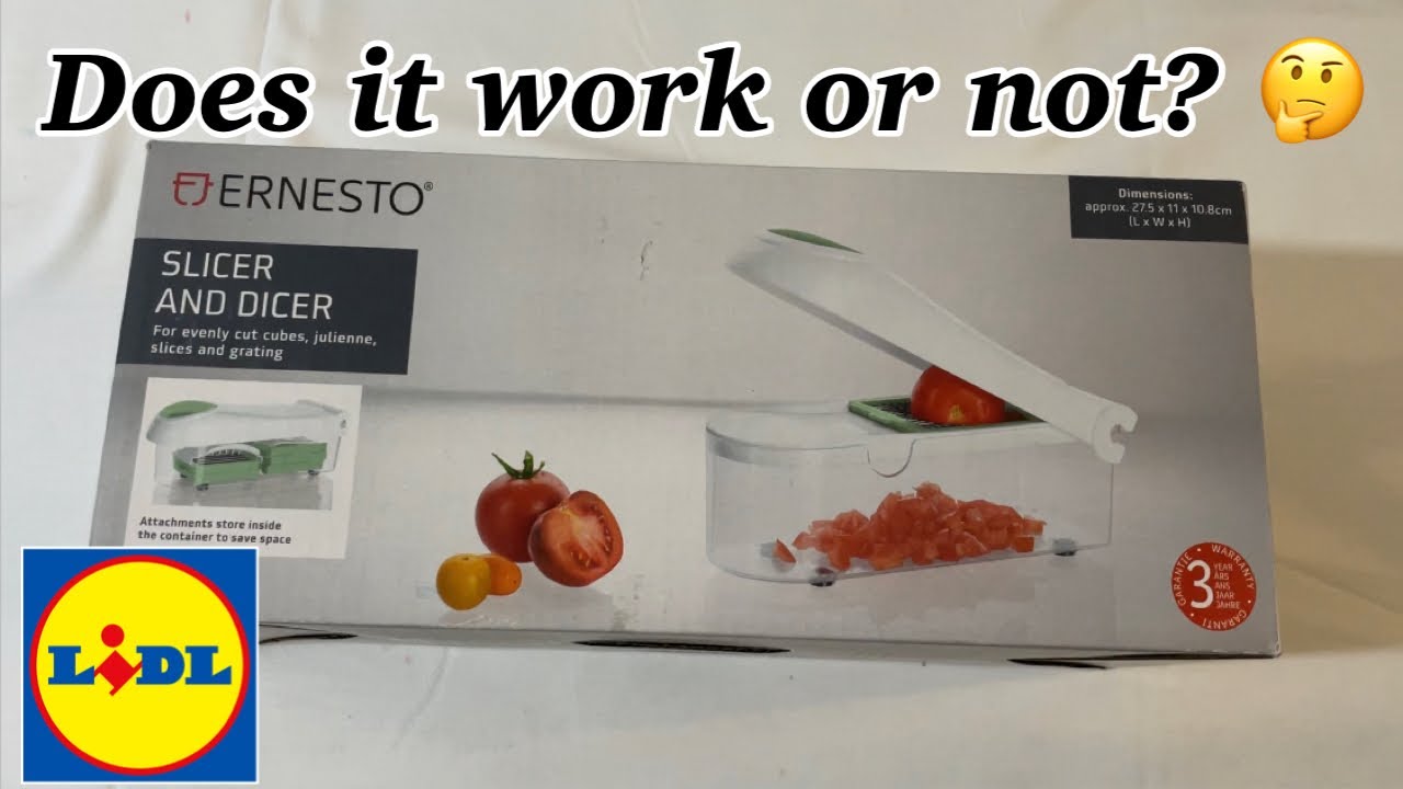 Ernesto Slicer and Dicer TESTING / Vegetable Chopper / LIDL HAUL (NUR SHOPPY)