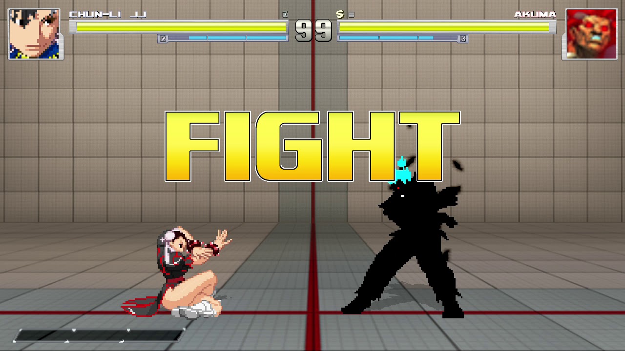 Chun-LI JJ VS Mr. Ansatsuken's Akuma / Oni