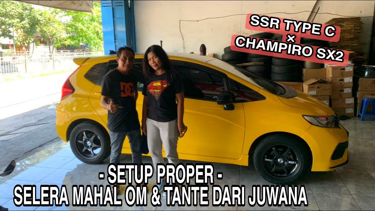 MODIF JAZZ GK5 ALIRAN MEATY FITMENT - SSR TYPE C X CHAMPIRO Sx2