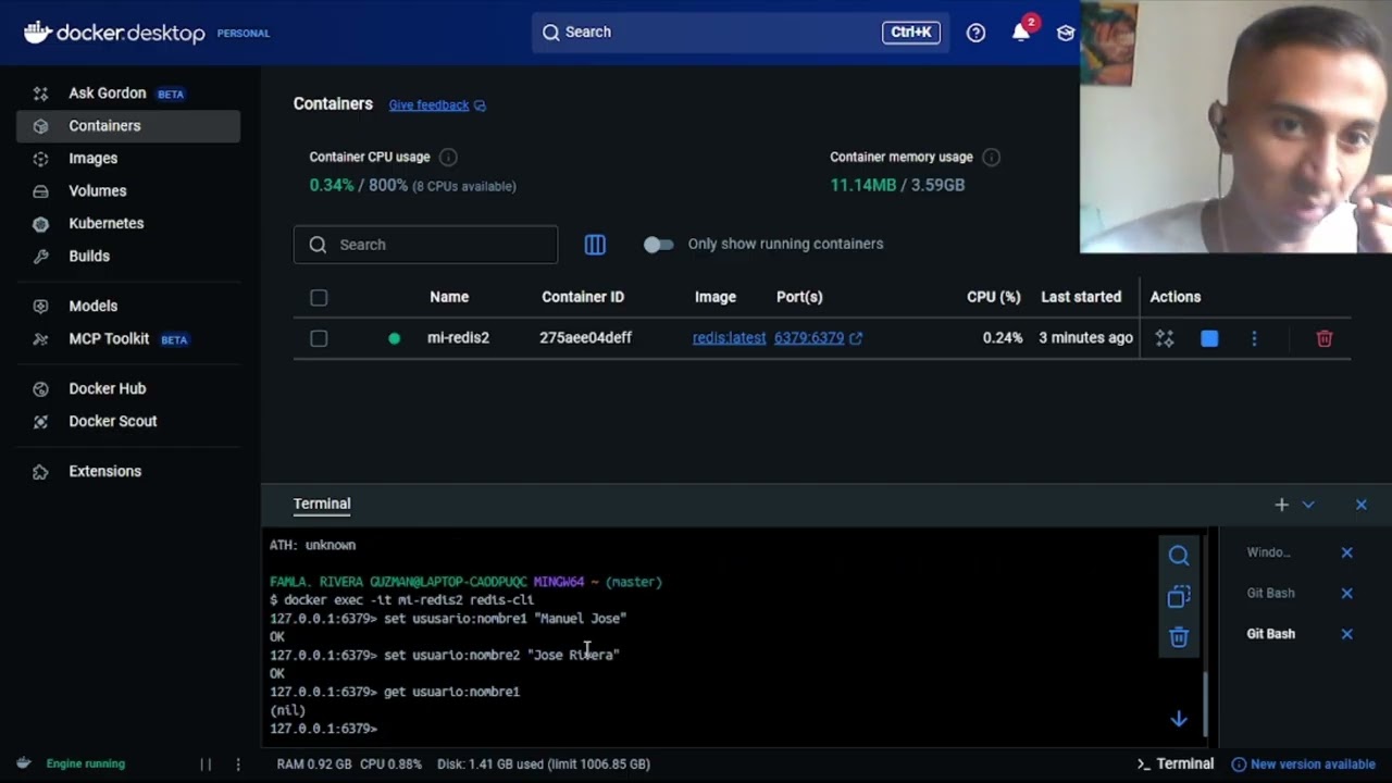 Como usar redis con ejemplo practico ( Docker- Redis)