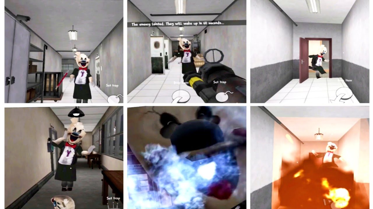 Ice Scream 6 Gameover and Epic Moments | Ice Scream 6 rod is Boris