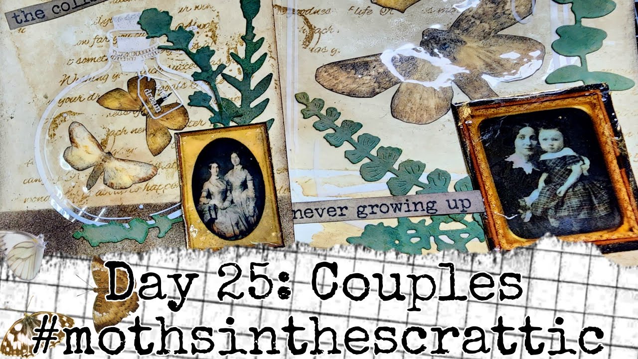 #mothsinthescrattic Day 25 - Couples - Easy Moths in a Jar Tags