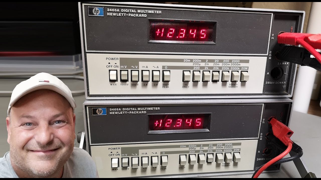 HP 3465A Digital Multimeter test repair teardown