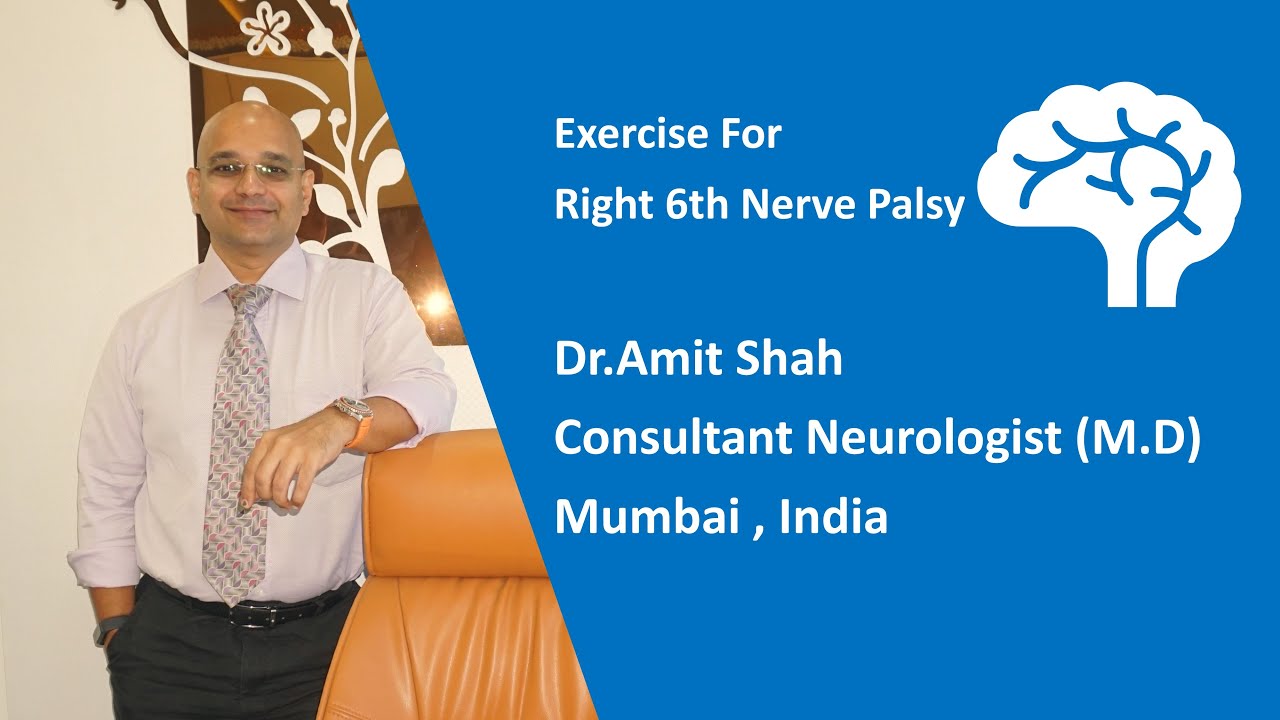Exercise For Right 6th Nerve Palsy | Dr.Amit Shah | Consultant Neurologist (M.D)