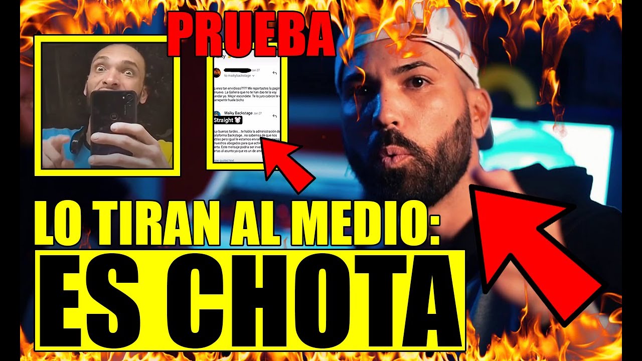 EXCLUSIVA: AM3NAZAN A MAICKY BACKSTAGE Y LO SE&Ntilde;ALAN COMO CHOTA