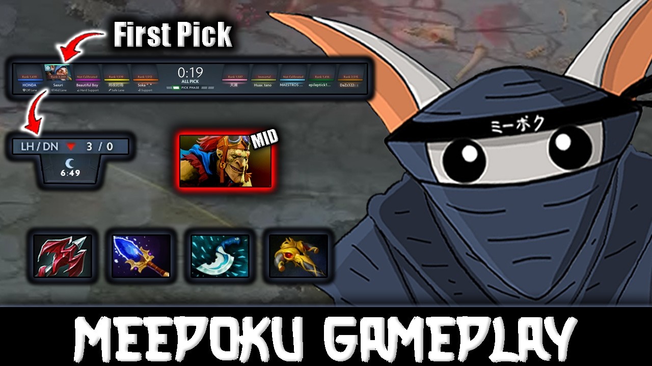 Meepoku only got 3 lasthit in almost 7 minutes🤡- Meepoku Journey#97