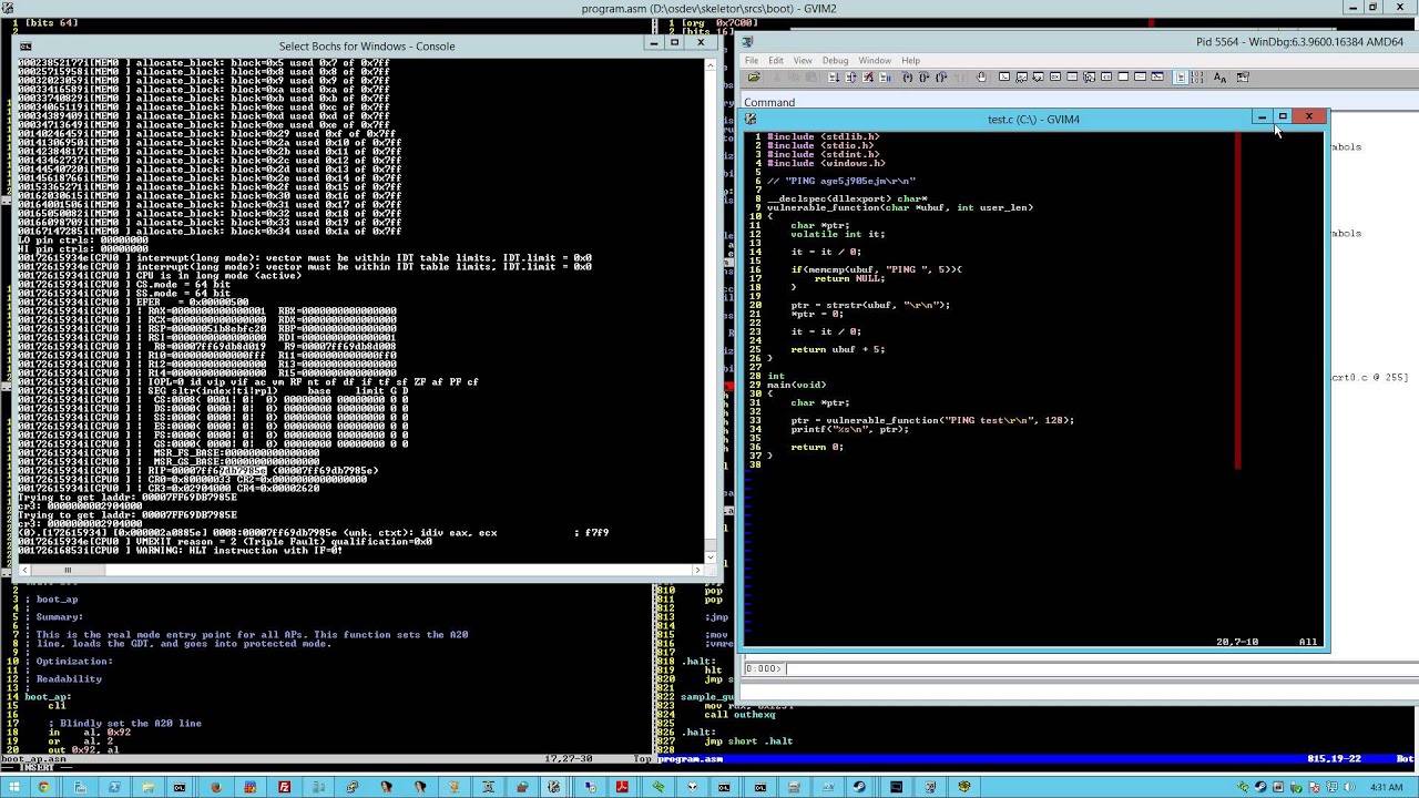 Custom VT-x Powered OS For Running Snapshotted Applications