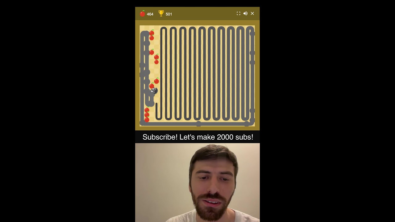 Playing snake!