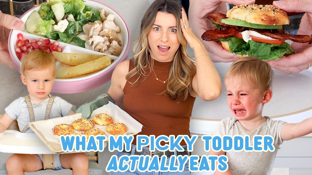 What my 1 Year Old & I Eat in a Day | Feeding my Picky Toddler + Easy Meal Ideas