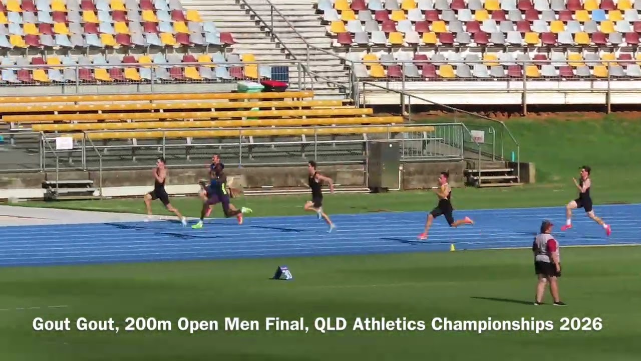 200m Open Men Final, 2026 QLD Athletics Championships, QSAC 15/03/2026