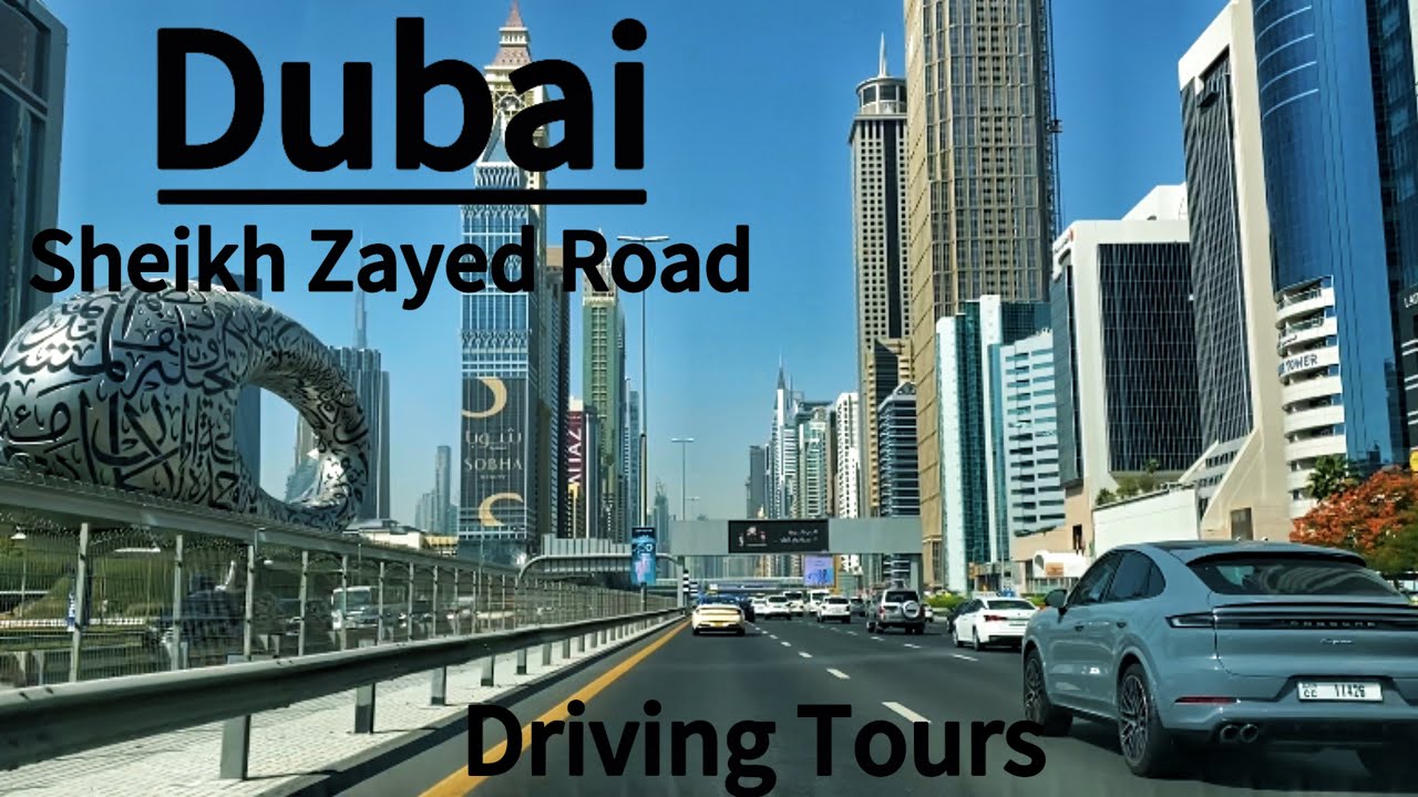 Dubai Sheikh Zayed Road Driving Tours 4K Video | Driving In Dubai 🇦🇪 | Dubai South |