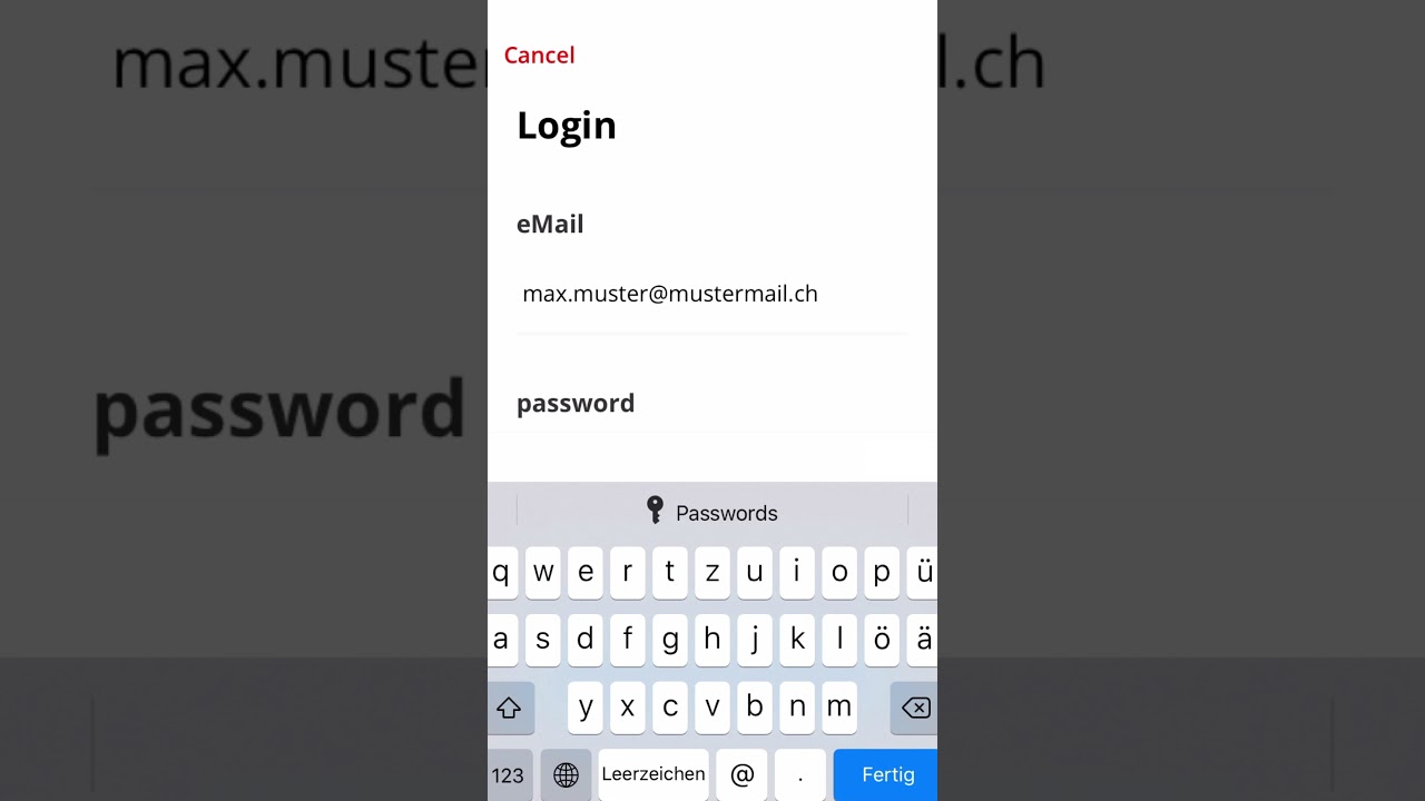 Travel Admin App  - Anleitung Login