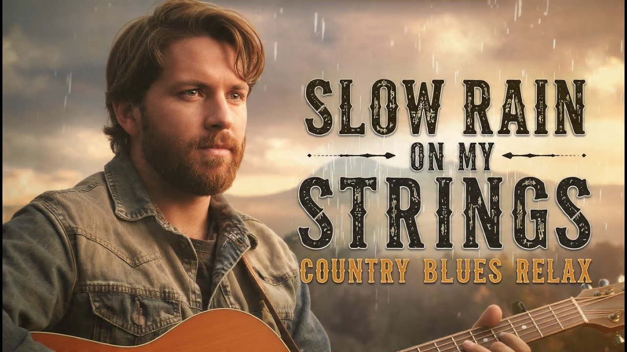 🌧️ Slow Rain on My Strings – Country Blues Relax