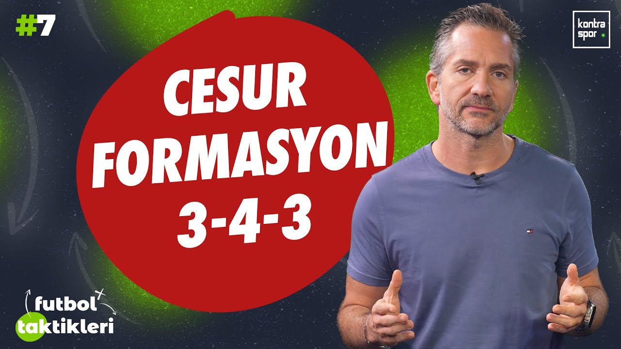 Futboldaki en cesur formasyon: 3-4-3 | Nebil Evren | Futbol Taktikleri #7