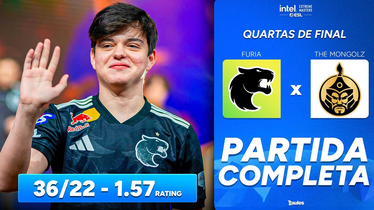 FURIA vs THE MONGOLZ - PLAYOFFS - PARTIDA COMPLETA COM GAULES -  IEM CHENGDU 2025