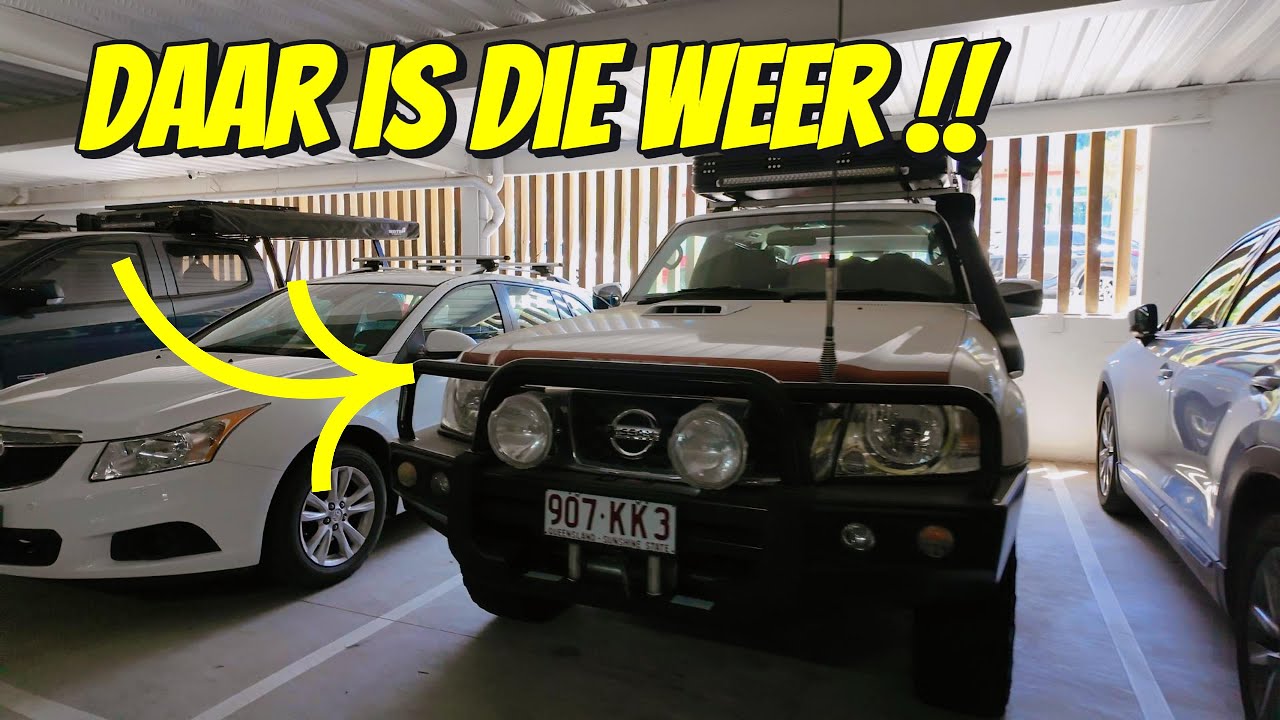 ONZE NISSAN PATROL WEER UIT DE STALLING HALEN IN MELBOURNE 